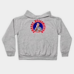 Cartoon Biden with Ice Cream Expert Bullshitter Kids Hoodie